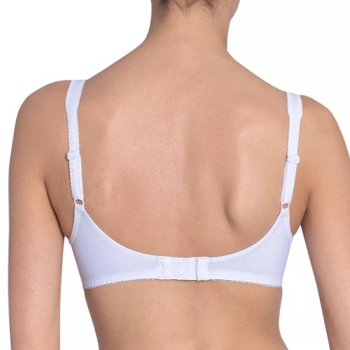 Triomphe Elasti Cross + Cotton blanc soutien-gorge sans armatures en dentelle