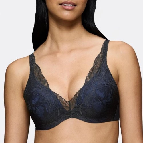 Triomphe Body Make-Up Illusion Lace noir soutien-gorge rembourré
