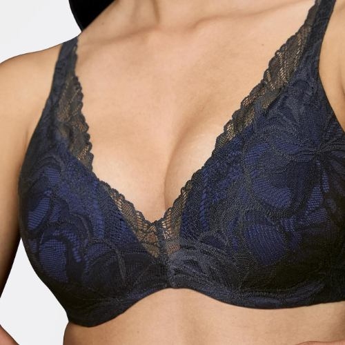 Triomphe Body Make-Up Illusion Lace noir soutien-gorge rembourré