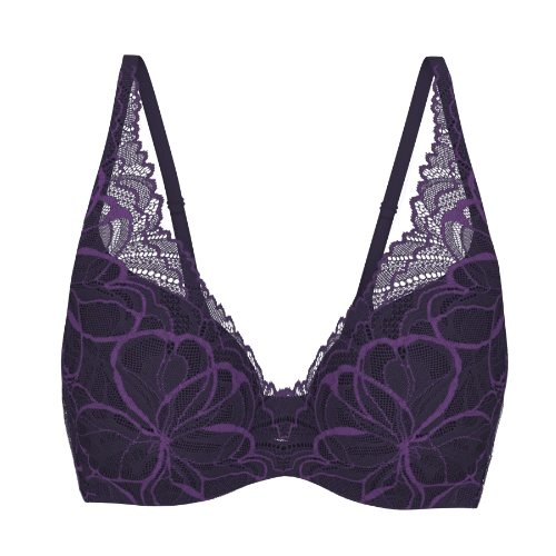 Triomphe Body Make-Up Illusion Lace bleu soutien-gorge rembourré