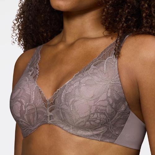 Triomphe Body Make-Up Illusion Lace gris soutien-gorge rembourré