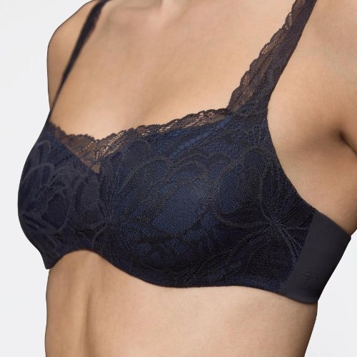 Triomphe Body Make-Up Illusion Lace noir soutien-gorge rembourré