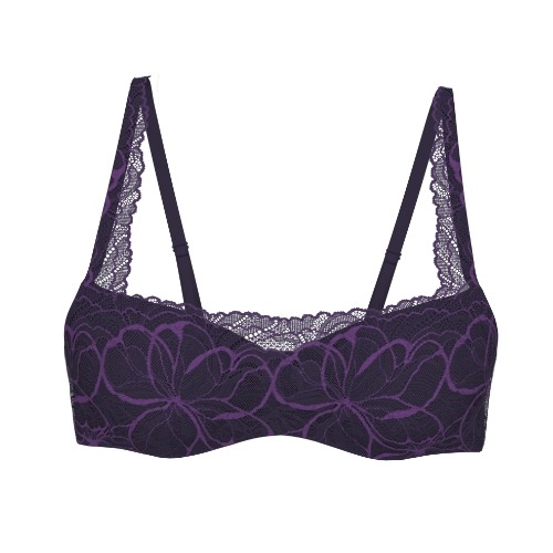 Triomphe Body Make-Up Illusion Lace bleu soutien-gorge rembourré