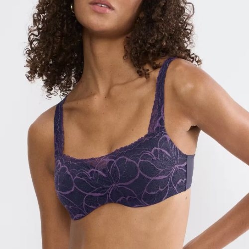Triomphe Body Make-Up Illusion Lace bleu soutien-gorge rembourré