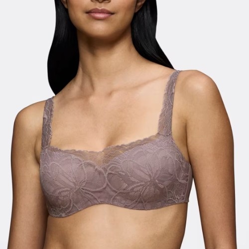 Triomphe Body Make-Up Illusion Lace gris soutien-gorge rembourré
