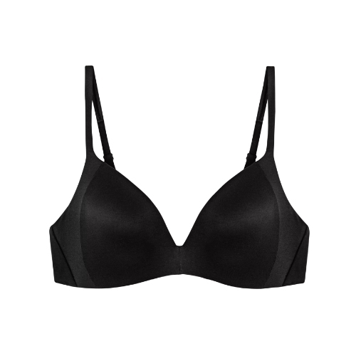 Triomphe Body Make-Up Illusion Soft Touch noir soutien-gorge sans armatures en dentelle