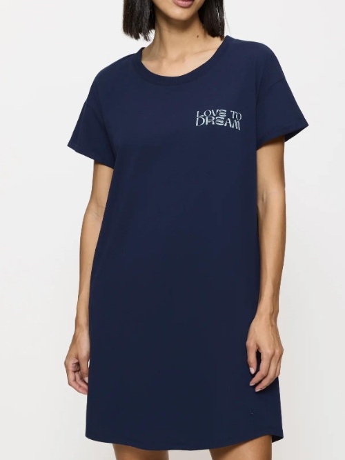 Triomphe Nightdresses bleu marine chemise de nuit