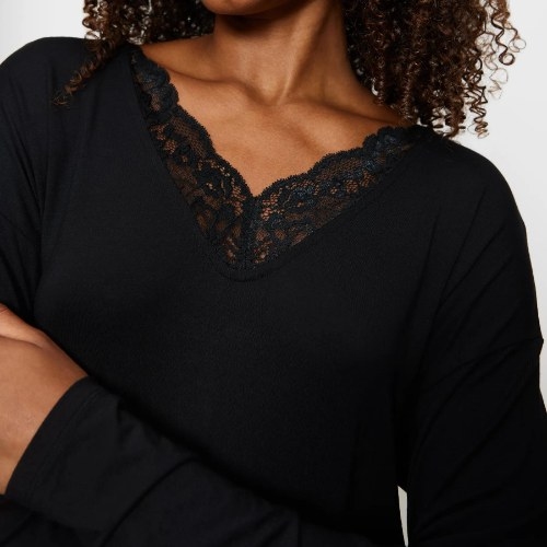 Triomphe Timeless Sensuality noir chemise de nuit