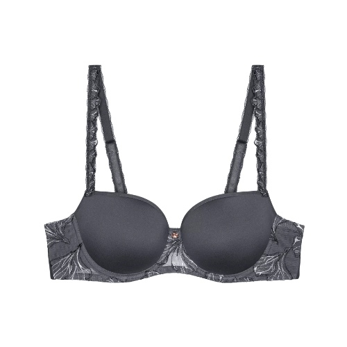 Triomphe Wild Iris Florale anthracite soutien-gorge rembourré