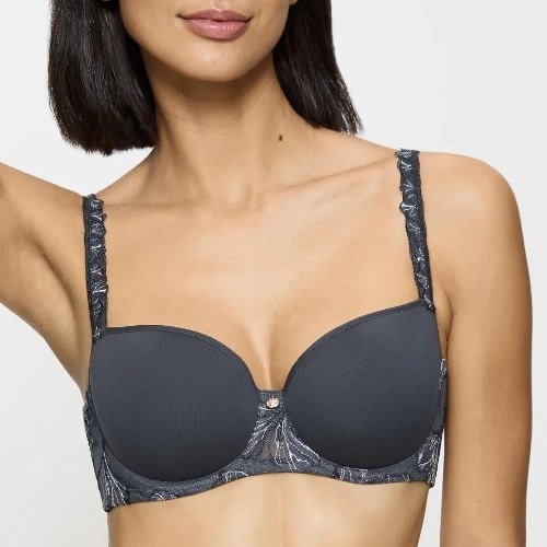 Triomphe Wild Iris Florale anthracite soutien-gorge rembourré