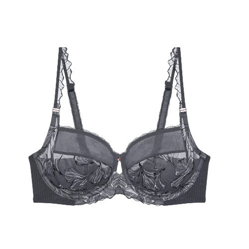 Triomphe Wild Iris Florale anthracite soutien-gorge sans forme
