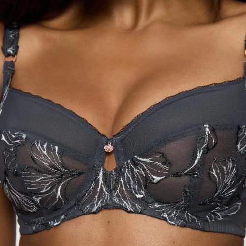 Triomphe Wild Iris Florale anthracite soutien-gorge sans forme