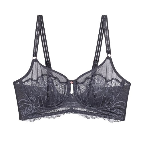 Triomphe Wild Peony Florale gris soutien-gorge sans forme