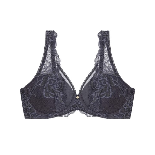 Triomphe Wild Peony Florale gris soutien-gorge rembourré