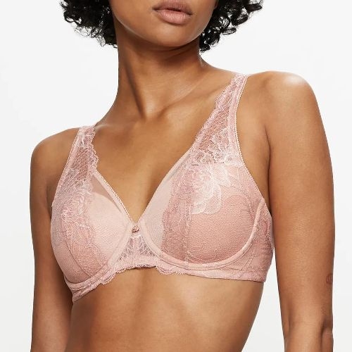 Triomphe Wild Peony Florale rose soutien-gorge rembourré