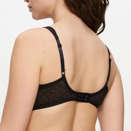 Triomphe Signature Sheer noir soutien-gorge sans forme