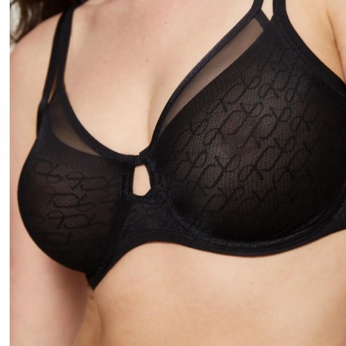 Triomphe Signature Sheer noir soutien-gorge sans forme
