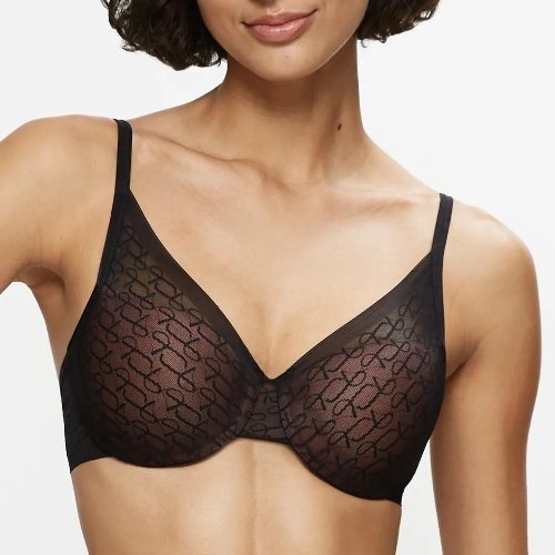 Triomphe Signature Sheer noir soutien-gorge rembourré