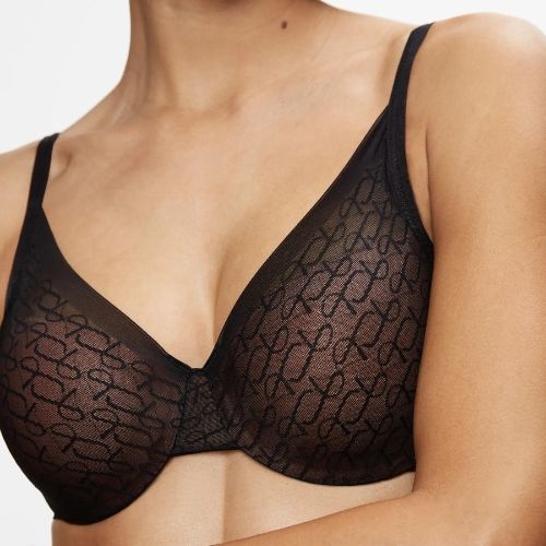 Triomphe Signature Sheer noir soutien-gorge rembourré