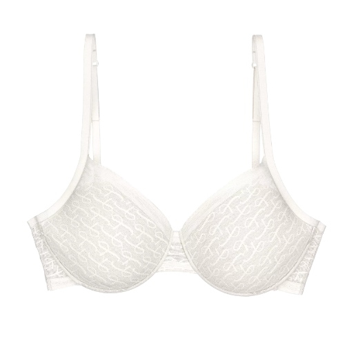 Triomphe Signature Sheer blanc cassé soutien-gorge sans armatures en dentelle