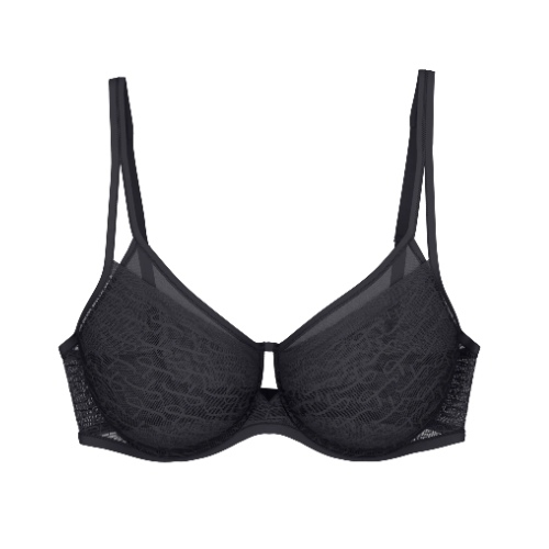 Triomphe Signature Sheer noir soutien-gorge sans armatures en dentelle