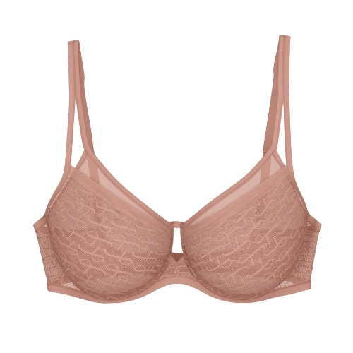 Triomphe Signature Sheer marron soutien-gorge rembourré