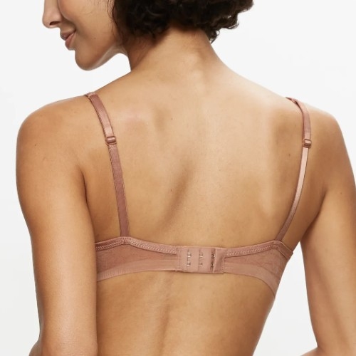 Triomphe Signature Sheer marron soutien-gorge rembourré
