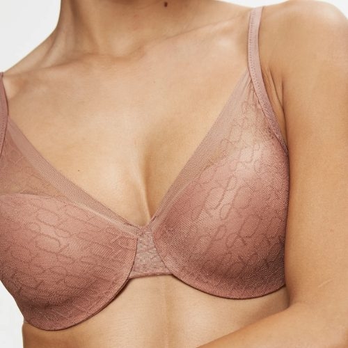Triomphe Signature Sheer marron soutien-gorge rembourré