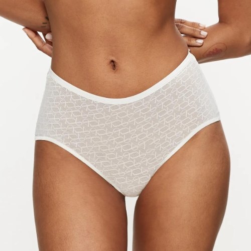 Triomphe Signature Sheer blanc cassé haut slip