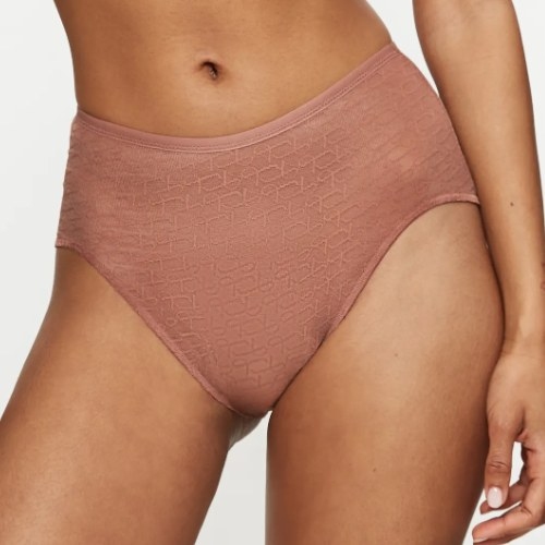 Triomphe Signature Sheer marron haut slip