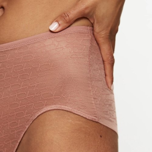 Triomphe Signature Sheer marron haut slip