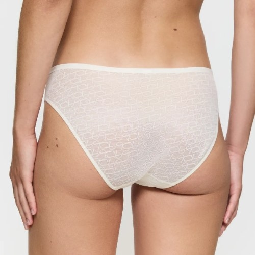 Triomphe Signature Sheer blanc cassé slip