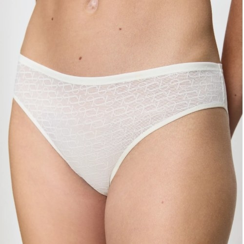 Triomphe Signature Sheer blanc cassé slip