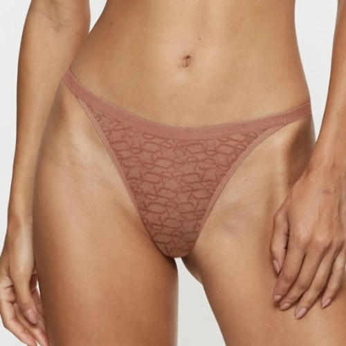 Triomphe Signature Sheer marron culotte string