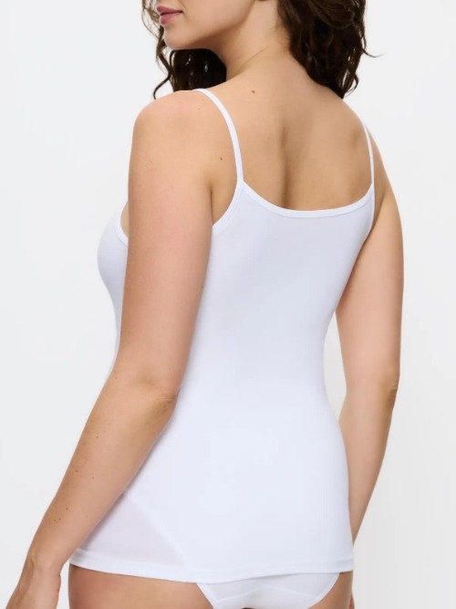 Triomphe Sense of Cotton noir top spaghetti