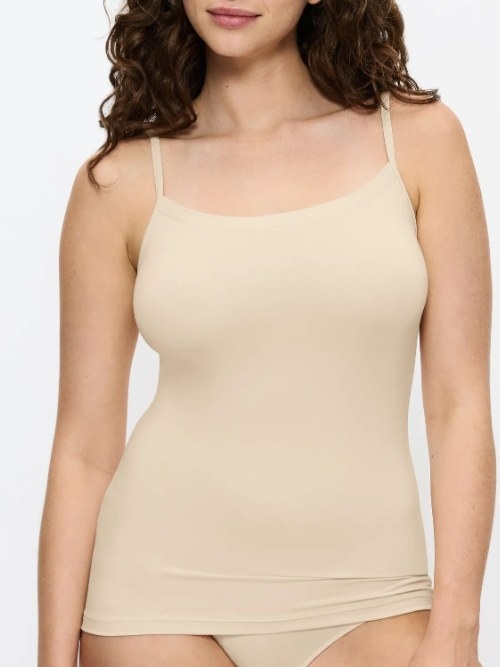 Triomphe Sense of Modal beige top spaghetti