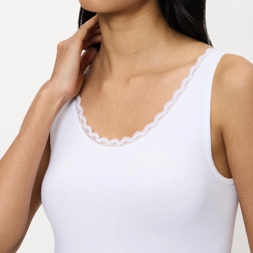 Triomphe Feel of Cotton blanc chemise pour femmes
