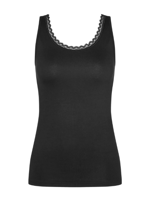 Triomphe Feel of Cotton noir chemise pour femmes