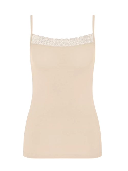 Triomphe Feel of Modal beige top spaghetti