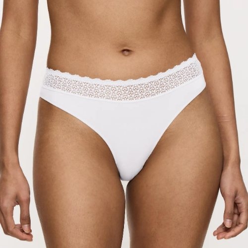 Triomphe Feel of Modal blanc culotte string