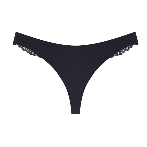 Triomphe Pretty Micro noir culotte string