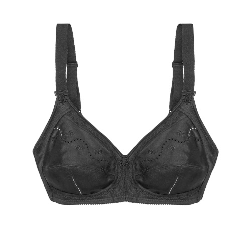Triomphe Doreen + Cotton 01 noir soutien-gorge sans forme