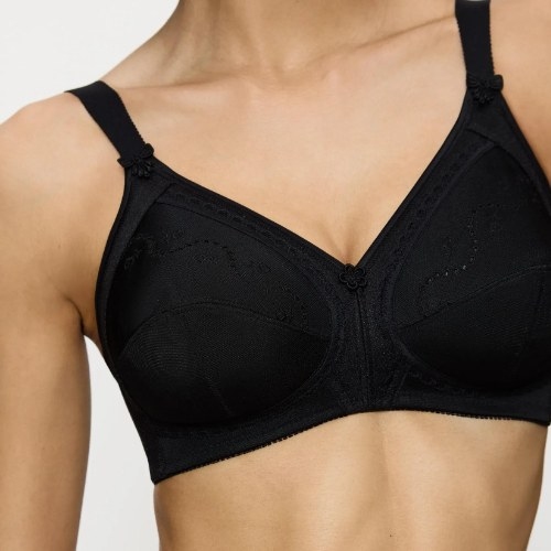 Triomphe Doreen + Cotton 01 noir soutien-gorge sans forme