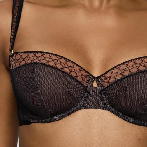 Triomphe Palina Cosmic noir soutien-gorge sans forme
