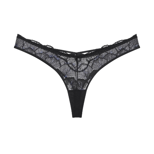 Triomphe Palina Moonlight Kiss noir culotte string