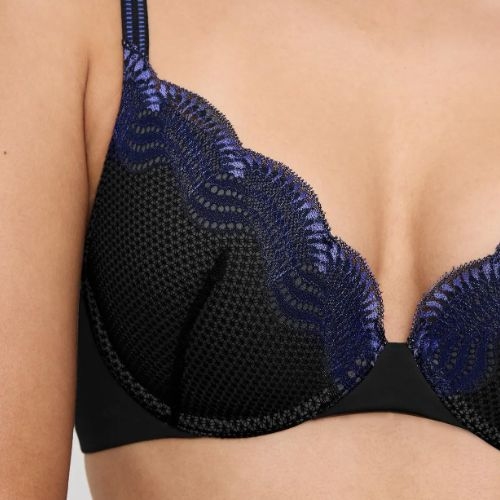 Triomphe Comfort Glam noir soutien-gorge push up