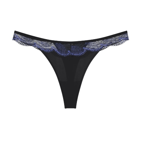 Triomphe Comfort Glam noir culotte string