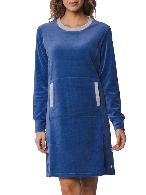Pastunette Femme bleu marine chemise de nuit