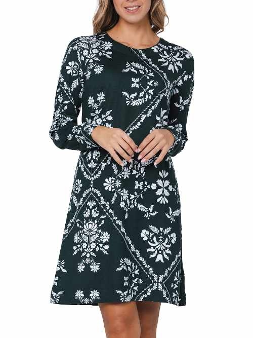 Pastunette Femme vert chemise de nuit