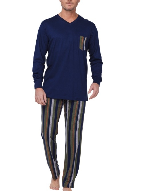 Pastunette Homme bleu marine pyjama